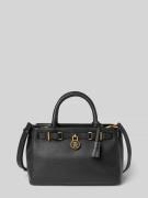 Tommy Hilfiger Henkeltasche aus echtem Rindsleder in Black, Größe 1