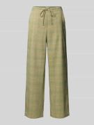 ICHI Wide Fit Stoffhose mit Viskose-Anteil Modell 'Joli' in Hellgruen,...