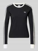 adidas Originals Regular Fit Langarmshirt aus Baumwoll-Mix in Black, G...