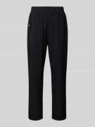 LIU JO SPORT Straight Fit Stoffhose mit Viskose-Anteil in Black, Größe...