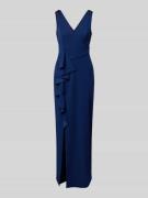Adrianna Papell Regular Fit Abendkleid mit Rüschenbesatz in Marine, Gr...