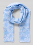 More & More Schal im Allover-Look in Hellblau, Größe 1