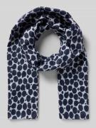 More & More Schal im Allover-Look in Marine, Größe 1