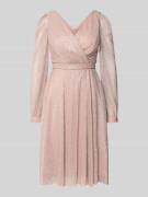 TROYDEN COLLECTION Regular Fit Kleid in Wickel-Optik in Rose, Größe 32