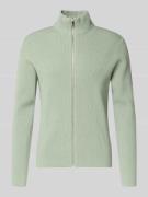 Lindbergh Cardigan mit Stehkragen und Reißverschluss in Gruen, Größe L