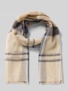 Barbour Schal aus Baumwoll-Leinen-Mix in Beige, Größe 1