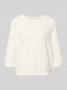 Marc O'Polo Denim Relaxed Fit Pullover aus reiner Baumwolle in Offwhit...