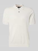 Christian Berg Men Regular Fit Poloshirt in Strick-Optik in Offwhite, ...