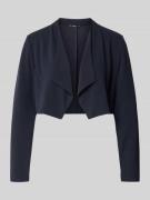 Zero Regular Fit Jacke mit Wasserfalkragen in Marine, Größe 34