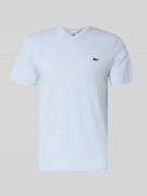 Lacoste Regular Fit T-Shirt aus reiner Baumwolle in Hellblau, Größe L