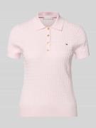 Tommy Hilfiger Slim Fit Poloshirt aus reiner Baumwolle in Rosa, Größe ...