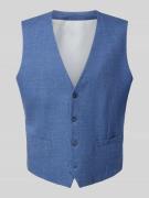 Christian Berg Men Weste mit V-Ausschnitt und Eingrifftaschen in Royal...