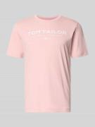 Tom Tailor Regular Fit T-Shirt aus reiner Baumwolle in Pink, Größe L