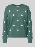 FREE/QUENT Strickpullover aus Viskose-Mix Modell 'Flow' in Gruen, Größ...