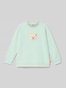 Steiff Regular Fit Sweatshirt mit Logo-Stitching in Hellgruen, Größe 1...