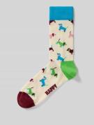 Happy Socks Socken aus Baumwoll-Mix Modell 'PUPPY LOVE' in Offwhite, G...