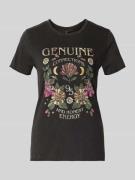 Only Regular Fit T-Shirt aus reiner Baumwolle Modell 'LUCY' in Black, ...