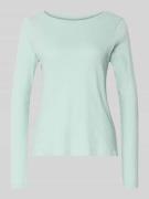 Tom Tailor Regular Fit Langarmshirt aus Bio-Baumwoll-Mix in Mint, Größ...