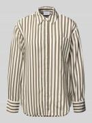 comma Relaxed Fit Hemdbluse aus Viskose-Mix in Khaki, Größe 34