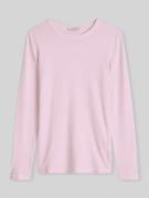 Marc O'Polo Slim Fit Langarmshirt aus Lyocell-Mix in Hellrosa, Größe M