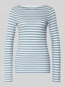 Marc O'Polo Regular Fit Langarmshirt aus reiner Baumwolle in Blau, Grö...