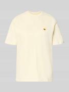 Carhartt Work In Progress T-Shirt mit Label-Stitching in Ecru, Größe L