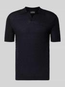 Emporio Armani Slim Fit Poloshirt mit Lyocell-Anteil in Marine, Größe ...