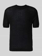 Emporio Armani Slim Fit T-Shirt mit Lyocell- und Woll-Anteil in Black,...