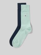 Tommy Hilfiger Strümpfe aus Baumwoll-Mix im 2er-Pack in Mint, Größe 39...