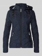 Gil Bret Jacke mit Stehkragen und Reißverschlusstaschen in Marine, Grö...