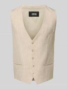 CINQUE Regular Fit Anzugweste mit Viskose-Anteil Modell 'VITRA' in Bei...