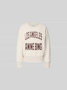 Anine Bing Oversized Sweatshirt aus Baumwoll-Mix in Beige, Größe L