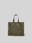 Anine Bing Tote Bag mit Logo-Applikation in Khaki, Größe 1