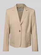 MORE Blazer mit aufgesetzten Taschen in Beige, Größe 38