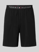 Tommy Hilfiger Regular Fit Sweatshorts aus Baumwoll-Mix in Black, Größ...