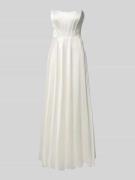 Luxuar Regular Fit Brautkleid aus Satin in Offwhite, Größe 32