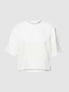 Marc O'Polo Denim Blusenshirt mit Rundhalsausschnitt in Weiss, Größe X...