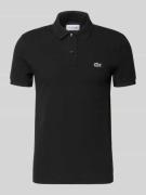 Lacoste Slim Fit Poloshirt aus reiner Baumwolle in Black, Größe L