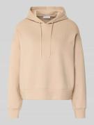 Lacoste Sport Oversized Hoodie aus Baumwoll-Mix in Beige, Größe 34