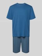 Schiesser Regular Fit Pyjama-Set im kurzärmeligen Design Modell 'Casua...