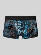 HOM Slim Fit Trunk mit floralem Allover-Print Modell 'Fremont' in BLAC...