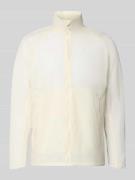 Salomon Jacke mit Stehkragen und Logo in Offwhite, Größe L