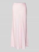 Vila Maxirock aus Satin Modell 'VIELLETTE' in Hellrosa, Größe 36