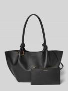 Coccinelle Shopper mit Label-Detail Modell 'FINN' in Black, Größe 1