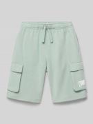 CHAMPION Bermudas aus Baumwoll-Mix mit Label-Detail in Schilf, Größe 1...