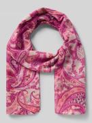 Codello Schal mit Label-Detail in Pink, Größe 1