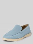 Clarks Slipper aus beschichtetem Leder Modell 'Torford Easy' in Hellbl...