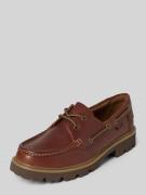 Clarks Bootsschuhe aus beschichtetem Leder Modell 'Cleyhill' in Dunkel...