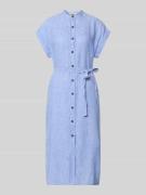 ECOALF Hemdblusenkleid aus Leinen mit Bindegürtel Modell 'AMATISTA' in...