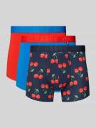 Happy Socks Slim Fit Trunk mit Logo-Detail im 3er-Pack in Marine, Größ...